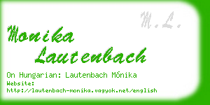 monika lautenbach business card