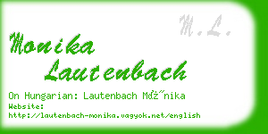 monika lautenbach business card